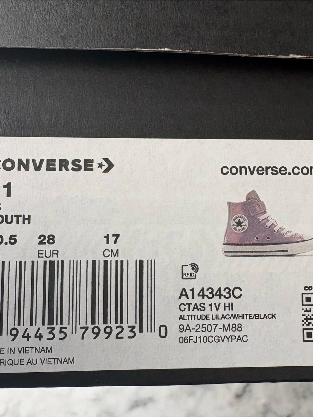 Converse High Top Sneakers - Iridescent Lavender